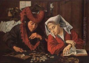 The Banker and his Wife, 1538 by Marinus van Roejmerswaelen