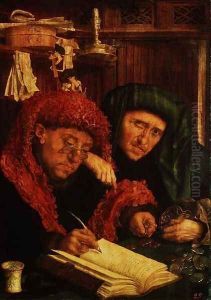 The Tax Collectors, 1550 by Marinus van Roejmerswaelen