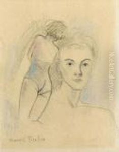 Femme Nue De Dos Et Portrait
