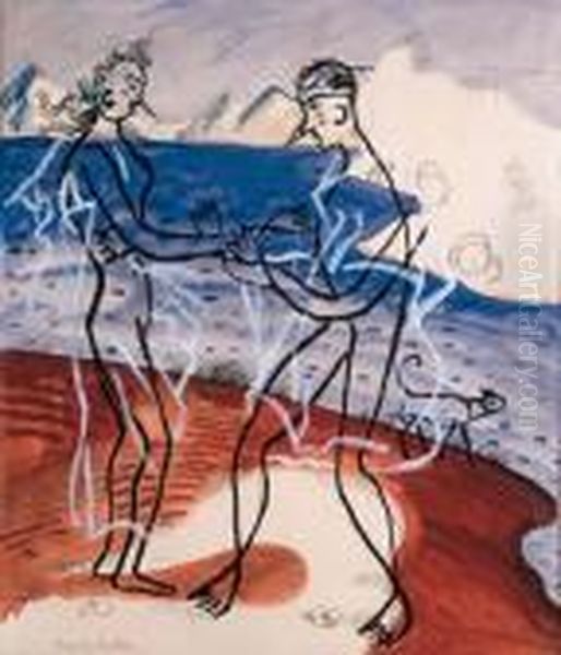 Couple Au Bord De La Mer - view 1