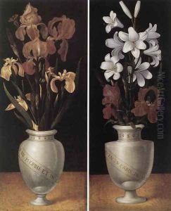 Vases of Flowers by Ludger Tom Ring the Younger
