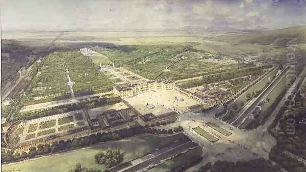 A view of Schonbrunn Palace - view 1