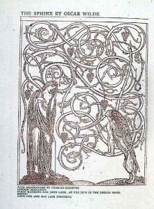 Melancholia, design for the frontispiece of The Sphinx without a Secret by Oscar Wilde, pub. by Elkin Mathews and John Lane, 1894 by Charles Ricketts