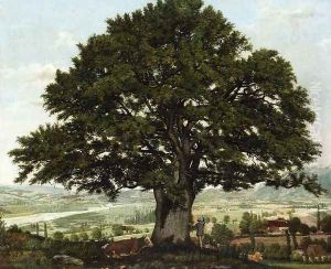 La plaine dAnnecyu-Chene le vaterant des Alpes by Jean-Jacques Rousseau