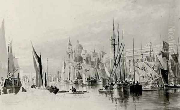 The Grand Canal, Venice, crowded with boats - view 1