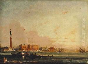 Venice from the Lagoon by Amedee Rosier