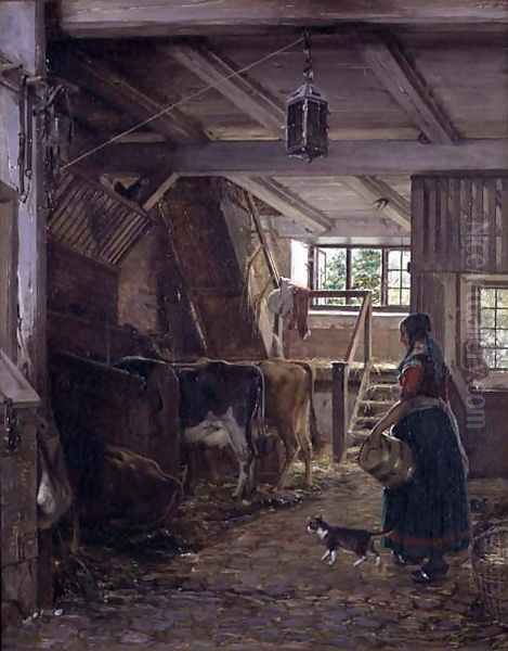 In the Cow Byre - view 1