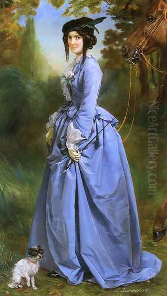 Portrait of a Woman in Riding Costume - view 1