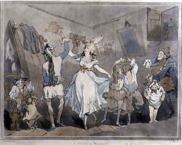 A French Family, engraved by Samuel Alken 1756-1823, 1785 - view 1