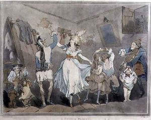 A French Family, engraved by Samuel Alken 1756-1823, 1785 by Thomas Rowlandson