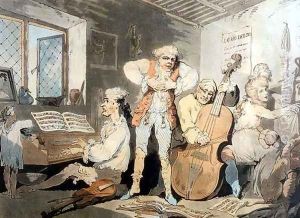 An Italian Family, engraved by Samuel Alken 1756-1815, 1785 by Thomas Rowlandson