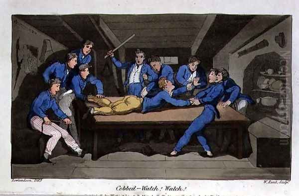 Cobbed - Watch Watch plate from The Adventures of Johnny Newcome in the Navy by John Mitford 1782-1831 engraved by W. Read, 1818 - view 1