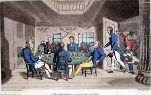 The Admiral has made it Sunset, Sir plate from The Adventures of Johnny Newcome in the Navy by John Mitford 1782-1831 engraved by W. Read, 1818 by Thomas Rowlandson