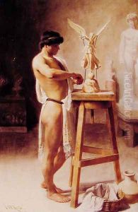 In the Sculptors' Studio by Christian Meyer Ross