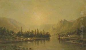 Boating at Dusk by Frederick Debourg Richards