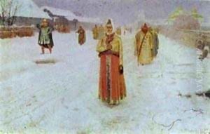 Sunday 1889 by Andrei Petrovich Ryabushkin