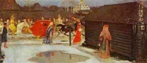 Wedding Train In The XVII Century Moscow 1901 by Andrei Petrovich Ryabushkin