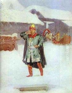 Sunday 2 1889 by Andrei Petrovich Ryabushkin