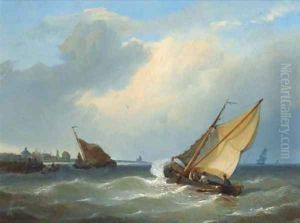 Entering a harbour in a stiff breeze