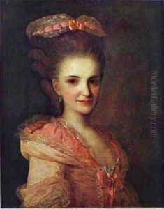 Portrait Of An Unknown Lady In A Pink Dress 1770s