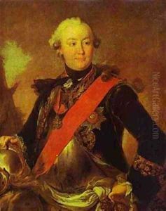 Portrait Of Count G G Orlov 1762-1763 by Fedor Rokotov