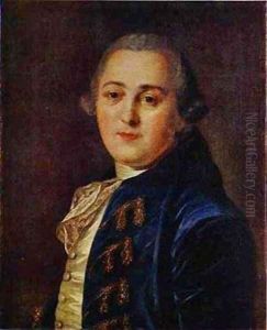 Portrait Of N A Demidov 1760s by Fedor Rokotov