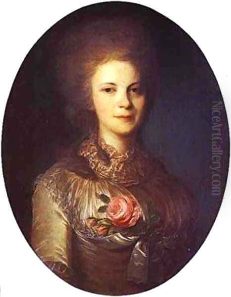 Portrait Of V N Surovtseva 1780s - view 1