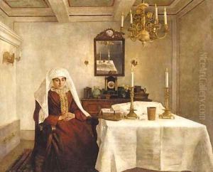 Meditation by Candlelight by Alexander Rizzoni