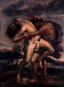 Hercules and Antaeus, c.1622-30 by (studio of) Rubens, Peter Paul
