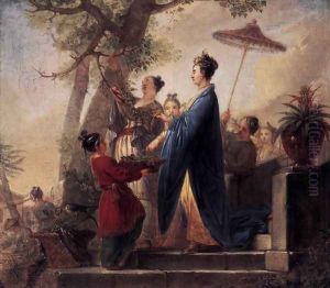 The Empress of China Culling Mulberry Leaves c. 1773 by Bernhard Rode