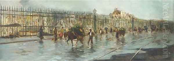 A bustling Italian street - view 1