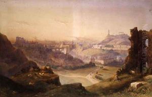 Edinburgh from Salisbury Crags, 1849