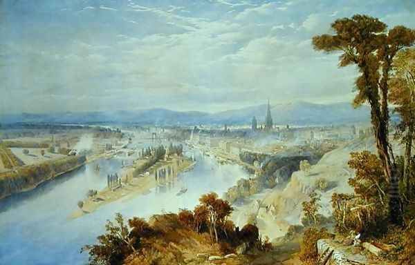 Rouen From St. Catherines Hill, 1849 - view 1
