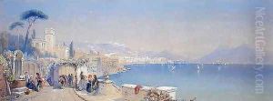 The Bay of Naples, 1861 by Thomas Charles Leeson Rowbotham