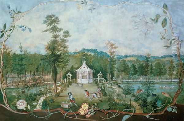 Chinese Pavilion in an English Garden, 18th century - view 1