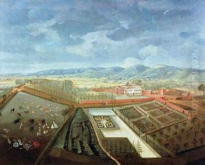 Panoramic View of Charlton Park, c.1745