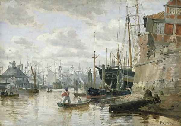 The Log Cabin at Hamburg Harbour, 1848 - view 1