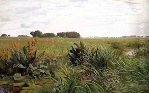 Between Geest and Marsh, c.1880 by Valentin Ruths