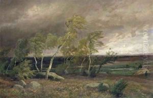 The Heath in a Storm, 1896 by Valentin Ruths