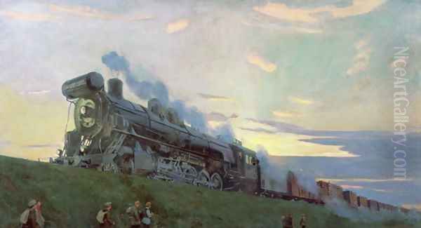 Super power steam engine, 1935 - view 1