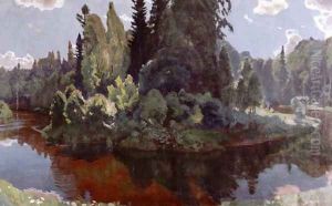 In the Bosom of Nature by Arkadij Aleksandrovic Rylov
