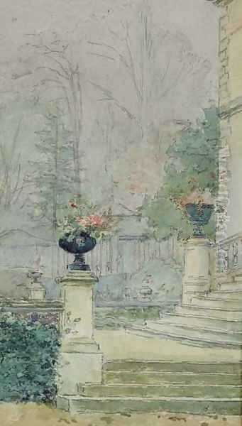 The Steps of Les Fourneaux at Melun - view 1