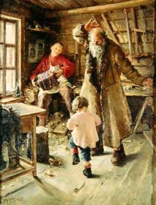 A Merry Moment, 1897 by Antonina Leonardov Rzhevskaya