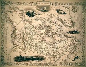 Map of British America by John Rapkin
