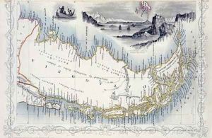 Patagonia, from a Series of World Maps published by John Tallis and Co., New York and London, 1850s