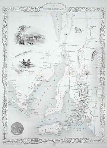 Part of South Australia, from a Series of World Maps published by John Tallis and Co, New York and London, 1850s - view 1