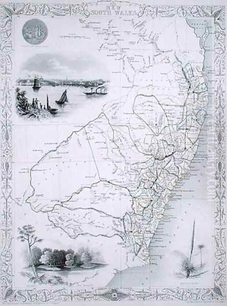 New South Wales, from a Series of World Maps published by John Tallis and Co., London and New York, 1850s - view 1