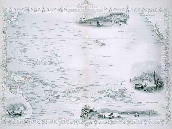 Polynesia or Islands in the Pacific Ocean, from a Series of World Maps by John Tallis and Co., New York and London, 1850s - view 1