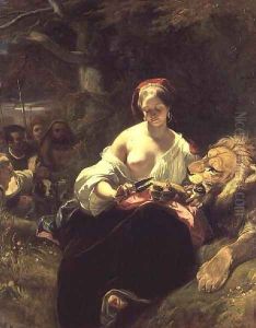 The Lion in Love, 1836 by Camille-Joseph-Etienne Roqueplan