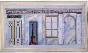Design for an Empire Dining Room Interior, 1812 by L. Raoux